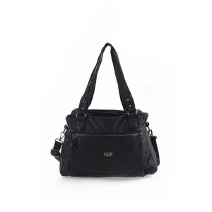 Zuwer Siyah Cilt Omuz Çantası