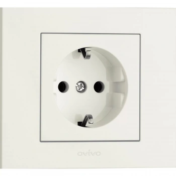 BEYAZ GRANO PRİZ 5 ADET ( ÇERÇEVE DAHİL )