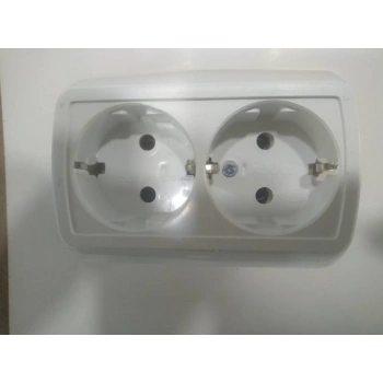 TEK KASA İKİLİ PRİZ SIVA ALTI 5 ADET