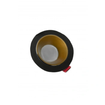 Erk Led Dekoratif Yuvarlak Siyah - Gold Spot Kasası