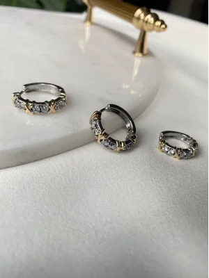 Marka Üçlü Halka Küpe