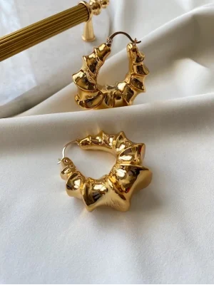 Omurga Formlu Damla Küpe