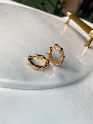 Serenay Altıgen Küpe