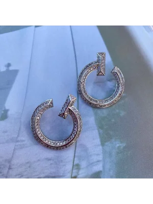 Zirkon Taşlı Tiiff..C Formlu Küpe