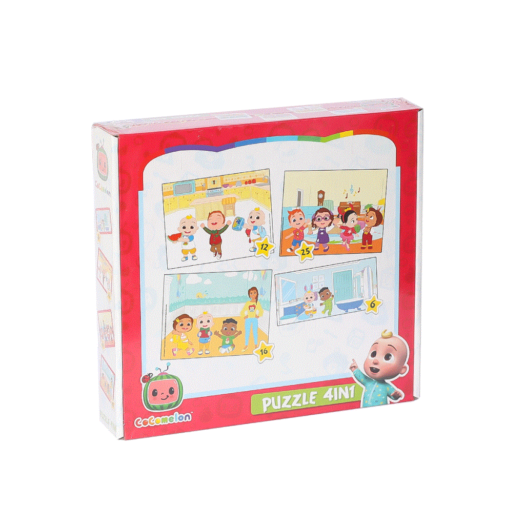 BFS  CO7899 Cocomelon 4IN1 Puzzle -Laço