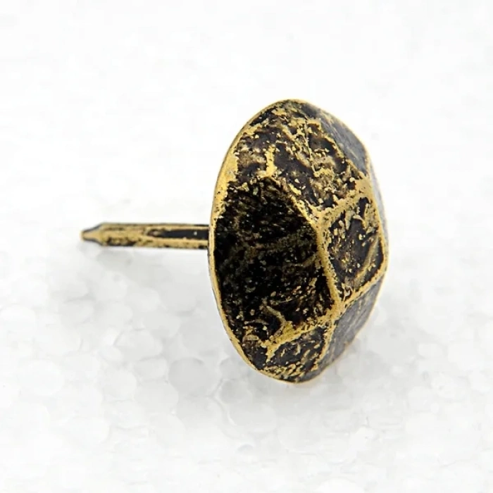 - Eskitme Antik Beşgen Kabara / Raptiye 18 Mm 20