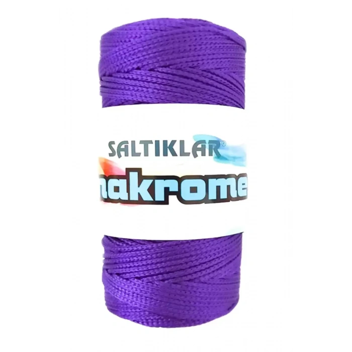 1 Adet Polyester Makrome İpi 4250 Mor 100 gr - mudanis