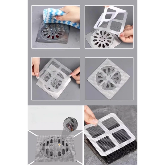10lu Banyo ve Mutfak Lavabo Koku Önleyici ve Haşere Böcek Önleyici Gider Filtresi
