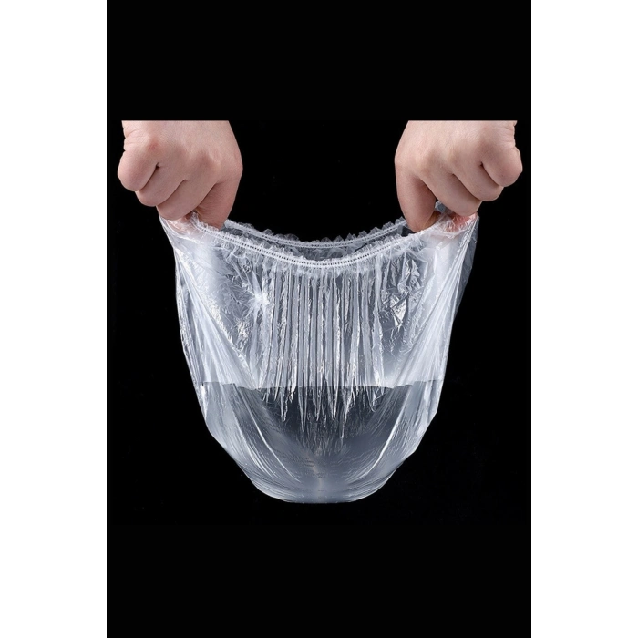 100 Adet Tazelik Koruyucu Tabak Tencere Gıda Bonesi  Çok Amaçlı Pratik Kapak Tencere Bonesi