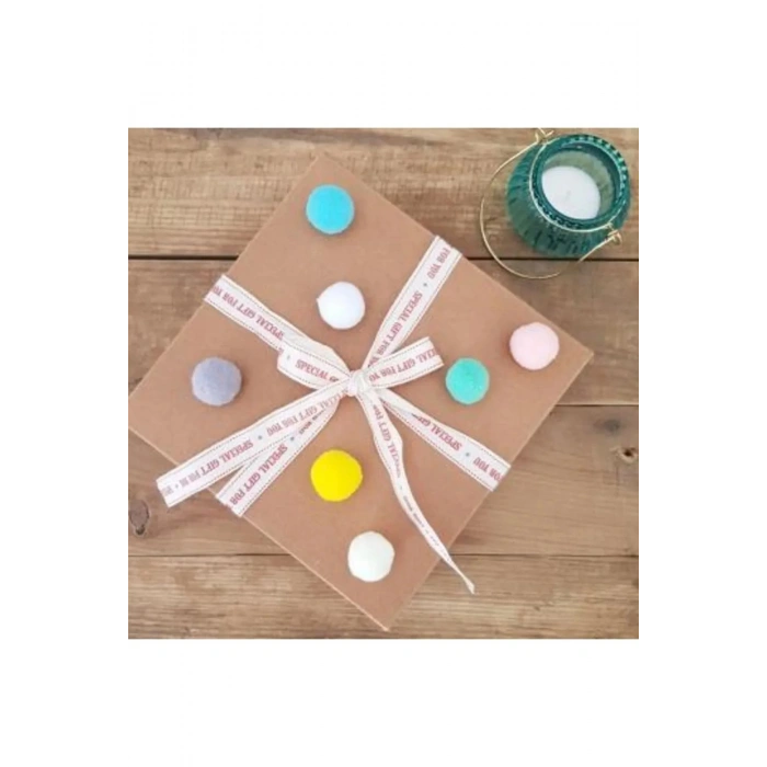 12mm Renkli Karışık Yumuşak Ponpon Peluş 200 Adet