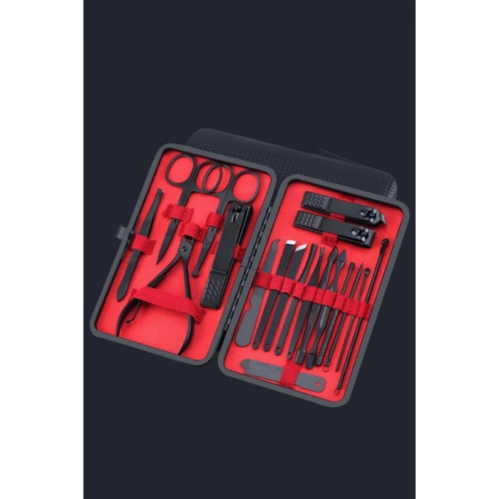 18 Parça Çanta Tipi Manikür Pedikür Tırnak Bakım Seti