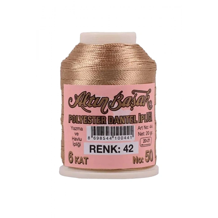 3 Adet Altınbaşak Oya ve Dantel İpi 20 gr - Royaleks - No: 042