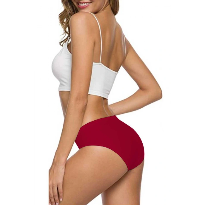 3 Adet Kadın Dikişsiz Lazer Kesim Esnek İz yapmayan Külot S5