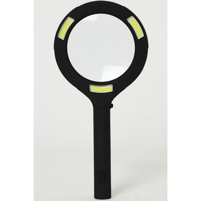 3 Ledli Işıklı El Büyüteci 250 Lümen Beyaz Işık Büyüteç 3x Zoom Tamirci Büyüteç Wt374