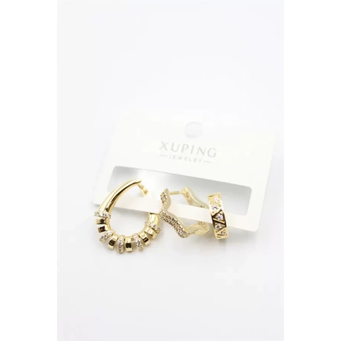 3lü Xuping Küpe - Altın