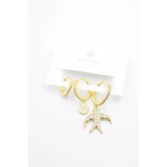 3lü Xuping Küpe - Altın