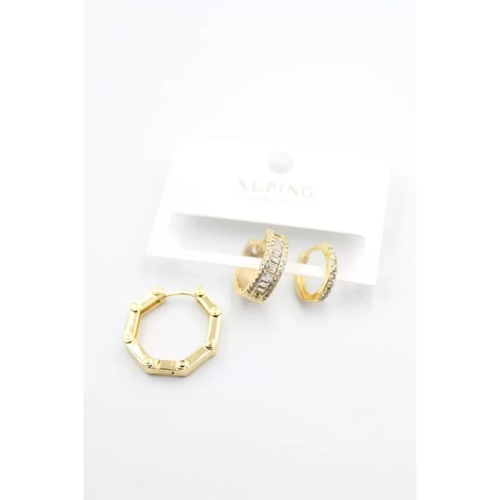 3lü Xuping Küpe - Altın