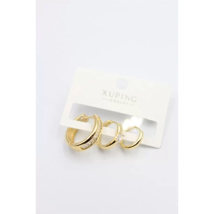 3lü Xuping Küpe - Altın