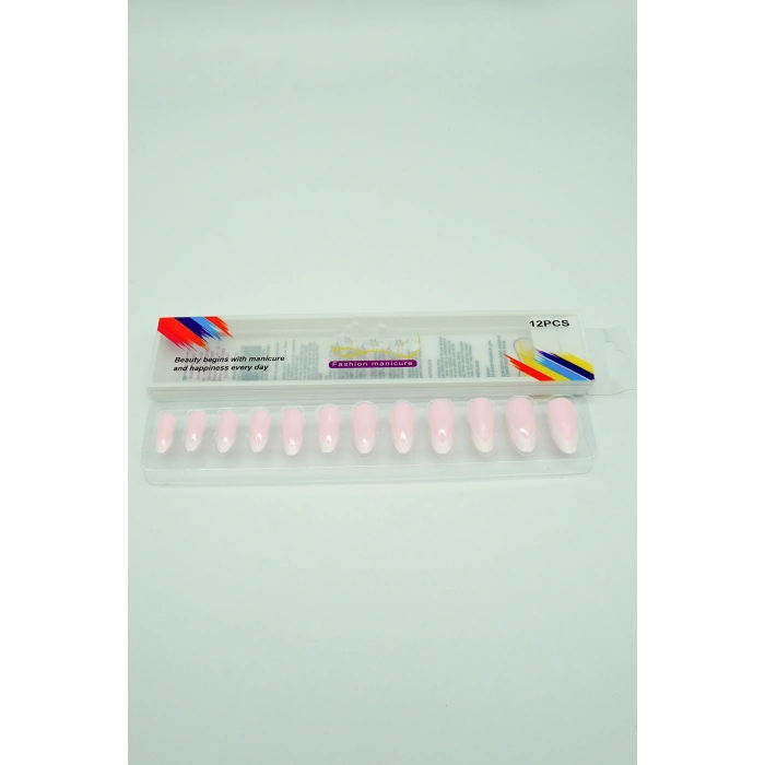 3 Renk Toplam 36 Adet Badem Tırnak Tak Ve Çık Kendinden Yapışkanlı Takma Tırnak
