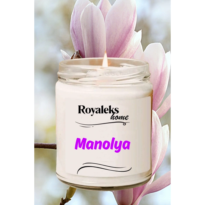 4 Adet Doğal Özel Seri Kokulu Dekoratif Kavanoz Mum 4X210 cc - Çiçek Seti - RYL