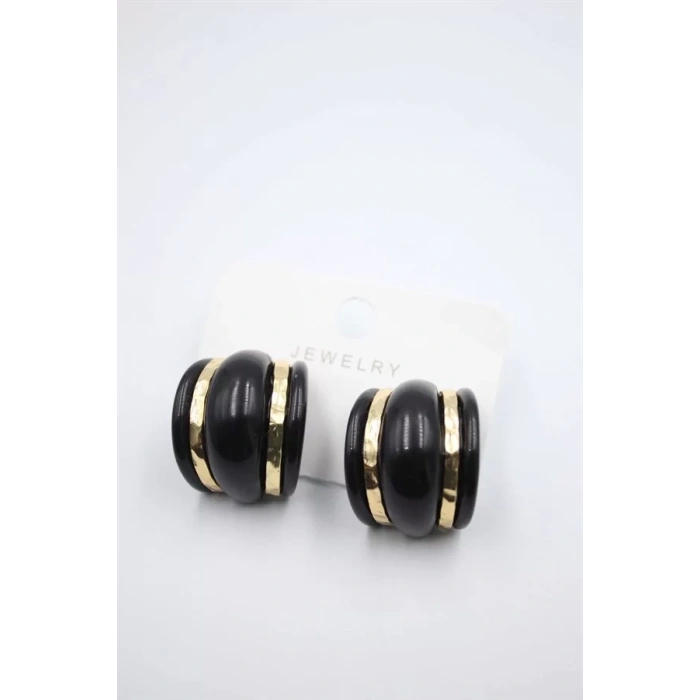 Akrilik Küpe - Siyah