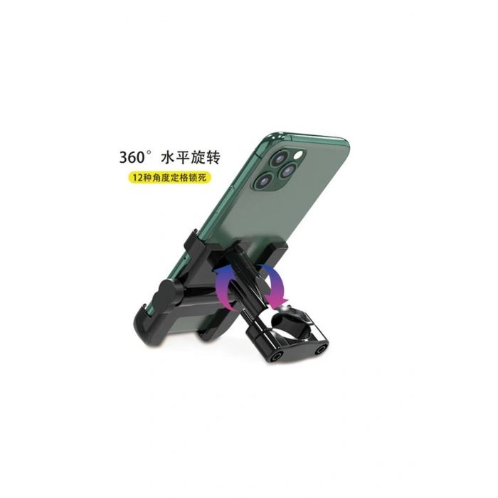 Alüminyum Gövdeli Metal Gidon Bağlantılı Motosiklet Telefon Tutucu 7 İnç Xl