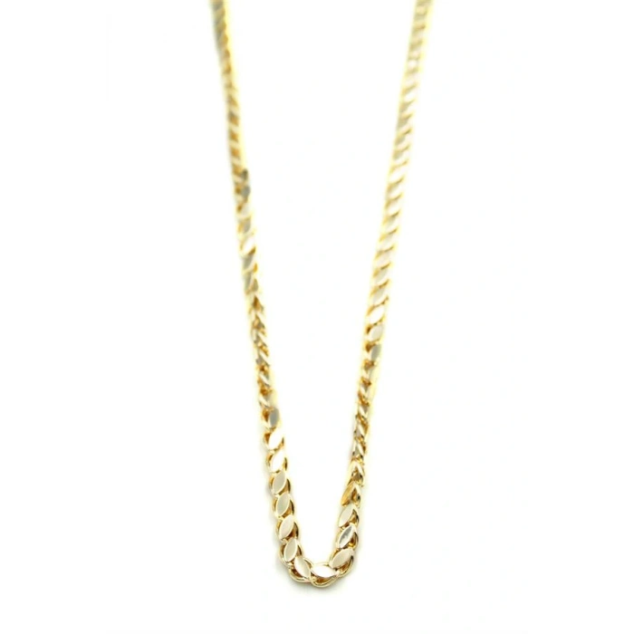 Arpa Zincir Kolye- 60cm - Altın