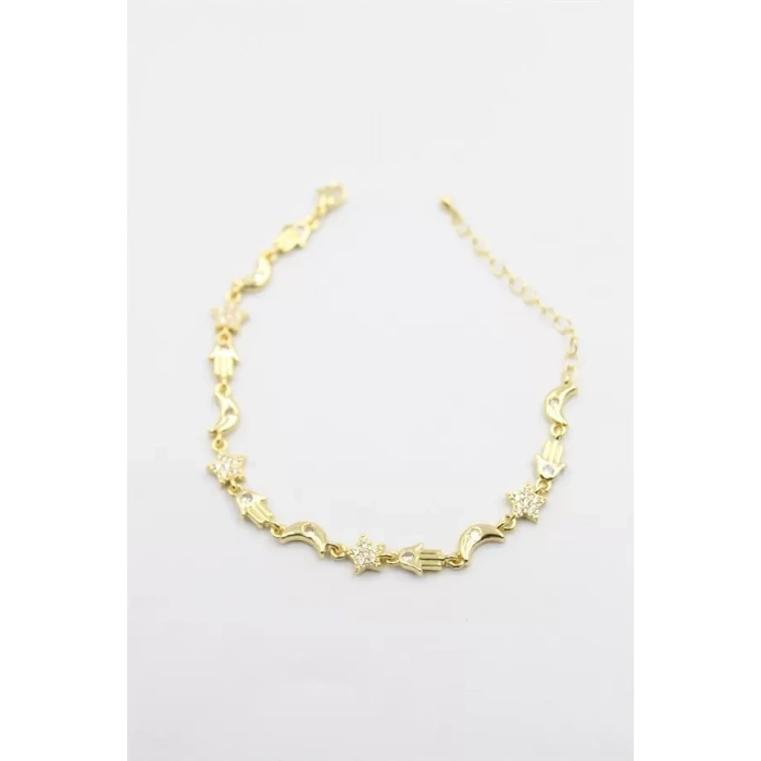 Ay Yıldız Bileklik - Altın