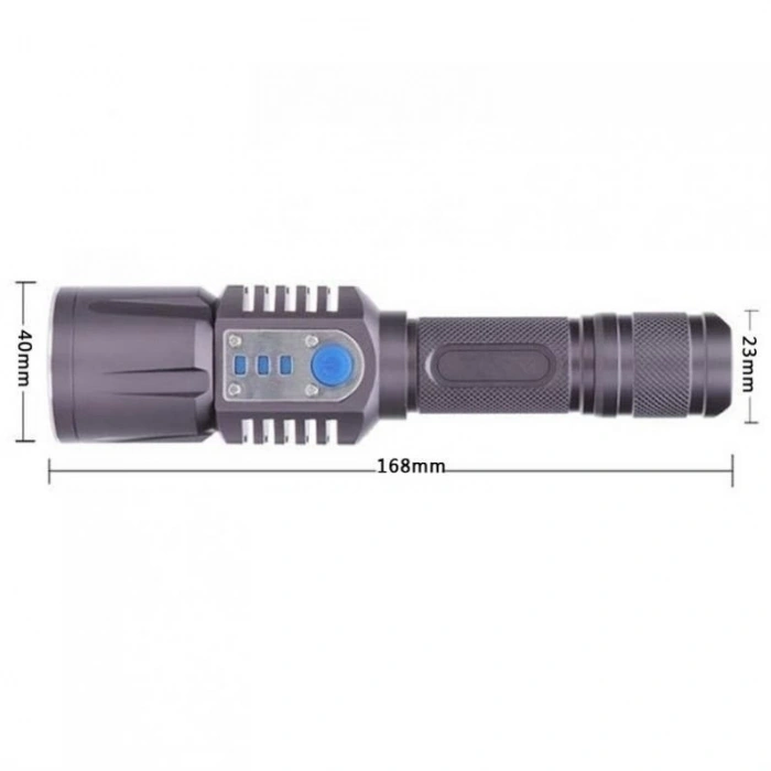 Baretta Brs18 Oto Şarjlı T6 Led 3000 Lümen El Feneri
