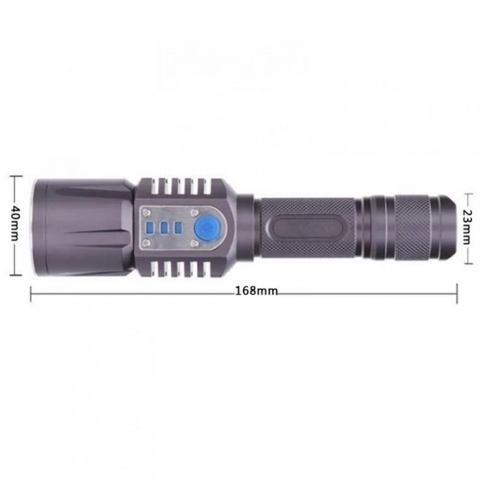 Baretta Brs18 Oto Şarjlı T6 Led 3000 Lümen El Feneri