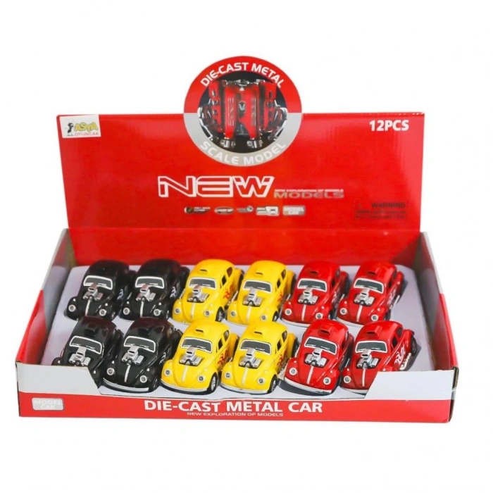 BFS   02062-FY6757-12D Çek Bırak Metal Araba -Asya Oyuncak