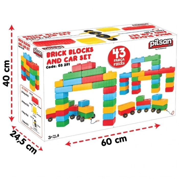 BFS  03251 TUĞLA BLOK VE ARABA SETİ S172117281