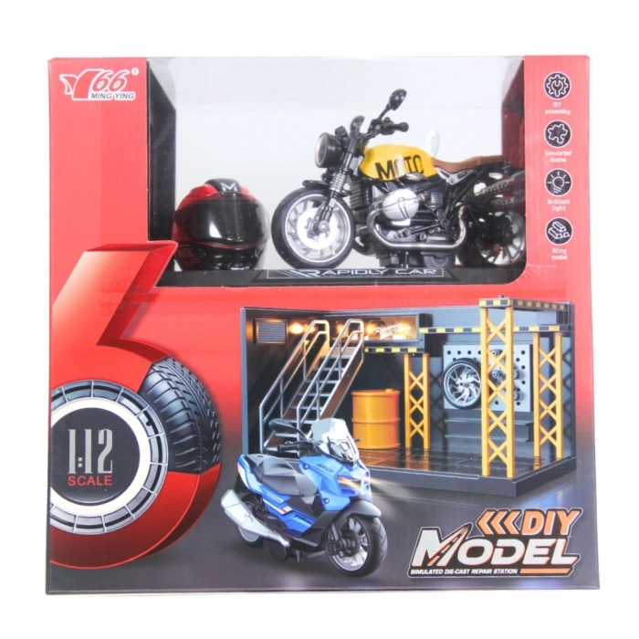 BFS 1/12 Motosiklet Latte PB 3R Sesli ve Işıklı