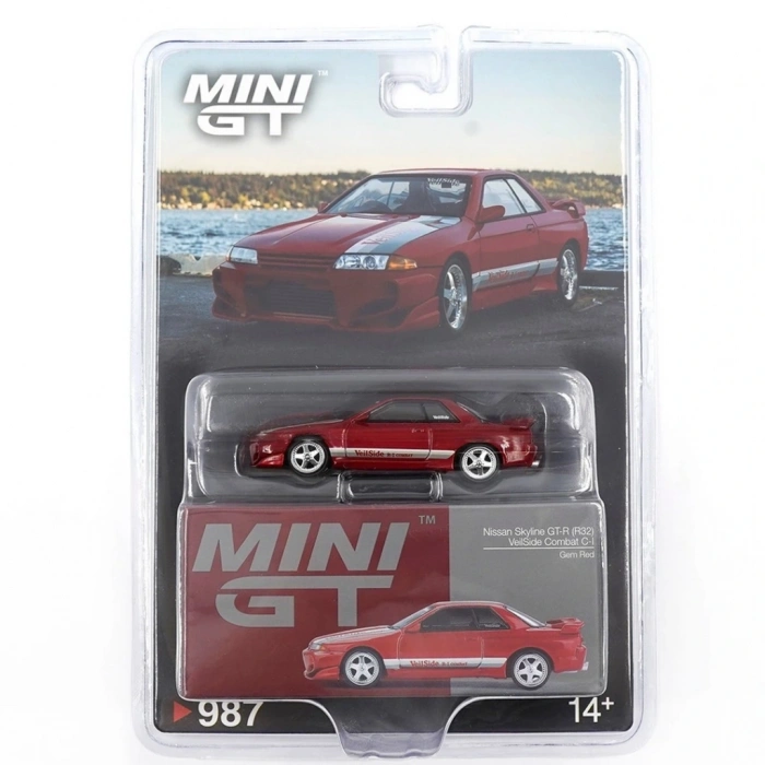 BFS 1/64 Nissan Skyline GT R R32 Veilside Combat Red  Model Araç