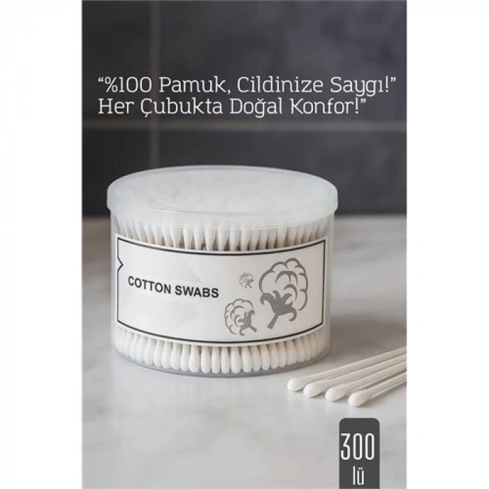 BFS  %100 Pamuk Kulak Çubuğu – 300’lü Paket