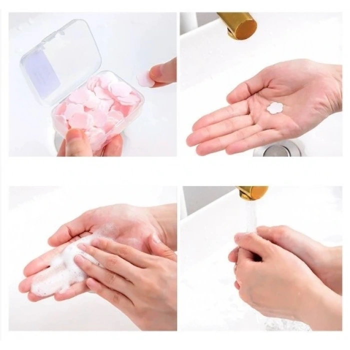 BFS 100 Yaprak Eriyen Mini Parfümlü Kağıt Sabun