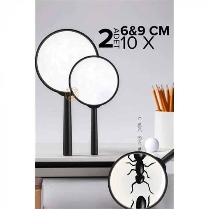 BFS  10X Büyüteç 6 ve 9 cm 2 li SET