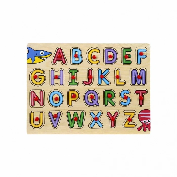 BFS  130443 Ahşap Raptiyeli Bultak Alfabe
