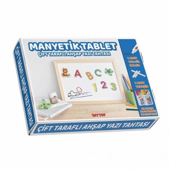 BFS  2250 AHŞAP TABLET YAZI TAHTASI 62 PARÇA  KÜÇÜK BOY