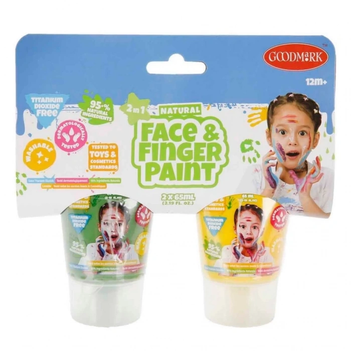 BFS  2in1 Doğal Yüz ve Parmak Boyası 2’li