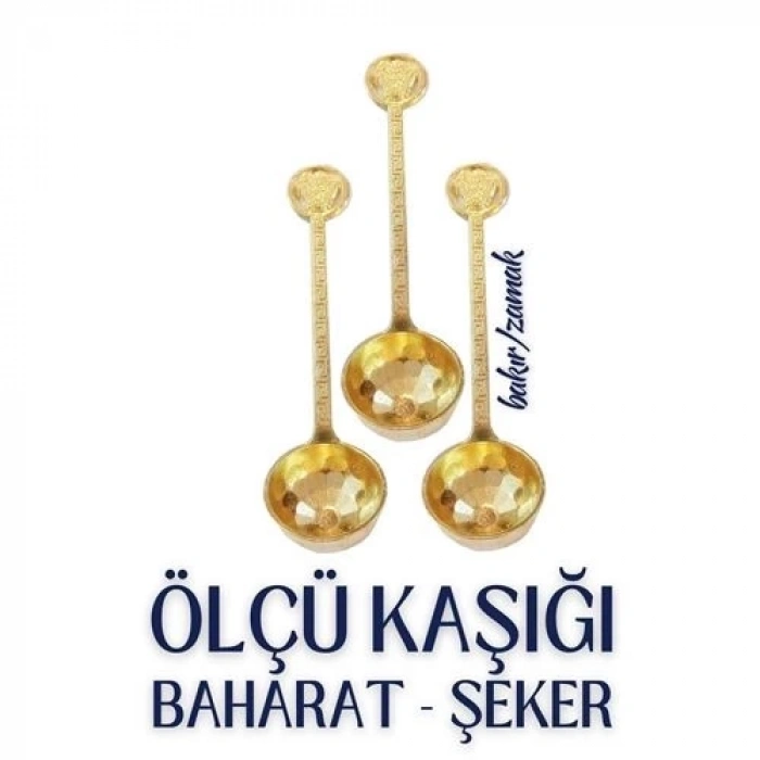 BFS 3 lü Şeker ve Ölçü Kaşığı Vintage Design