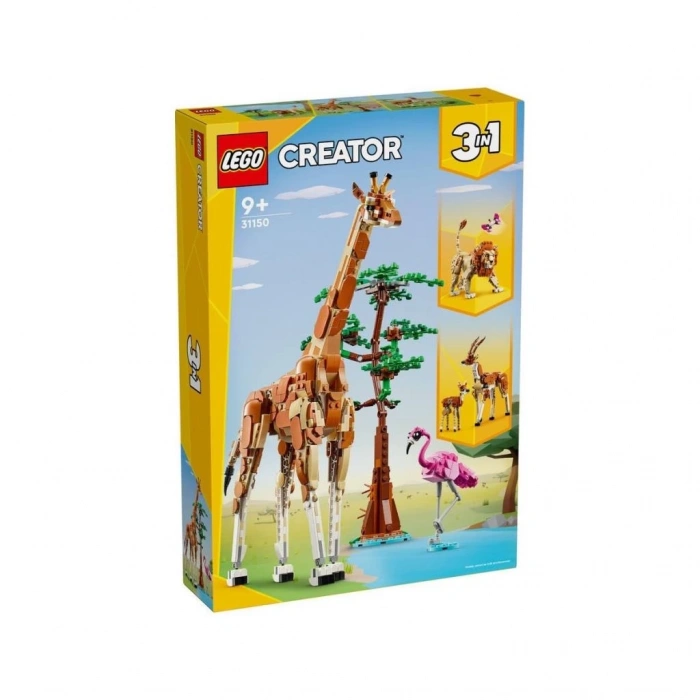 Mey İthalat® 31150 ® Creator 3’ü1 arada Vahşi Safari Hayvanları 780 parça +9 yaş