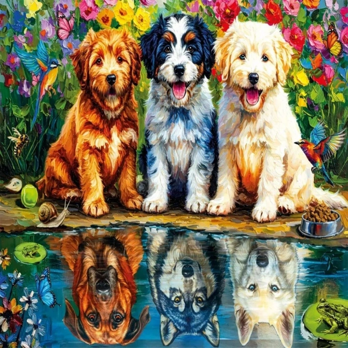 BFS 31503 FEARLESS PUPPIES 100 PARÇA PUZZLE