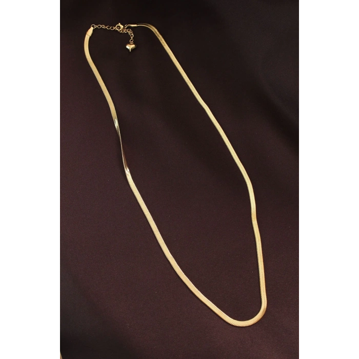 BFS 316L Çelik Altın Renk 60 cm İtalyan Zincir Kolye