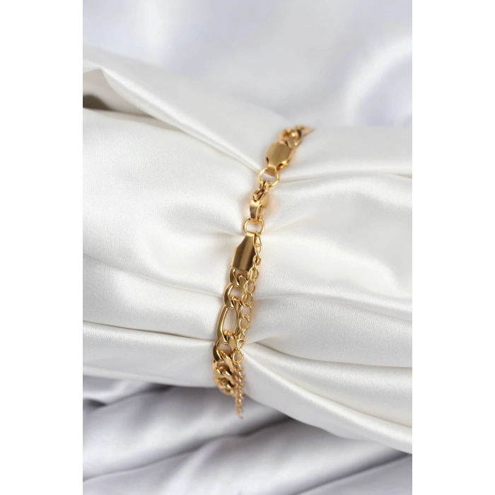 BFS 316L Çelik Gold Renk Oval Yazı Yazmaya Uygun Kadın Bileklik