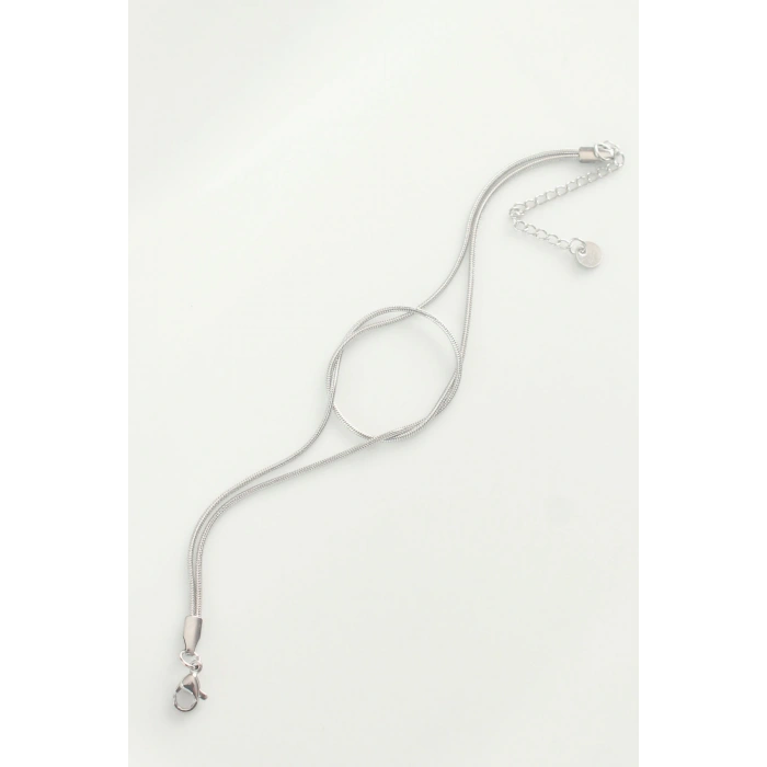 BFS 316L Çelik Gümüş Renk Düğüm Model Bileklik