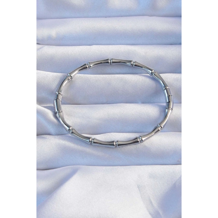 BFS 316L Çelik Gümüş Renk Kemik Model Bileklik