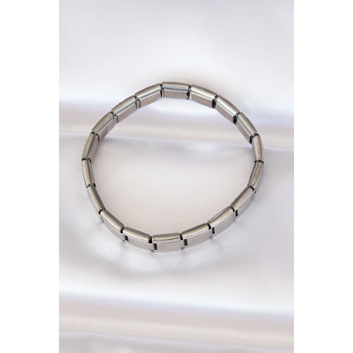 BFS 316L Çelik Gümüş Renk Yazısız Nomination Model Kadın Bileklik