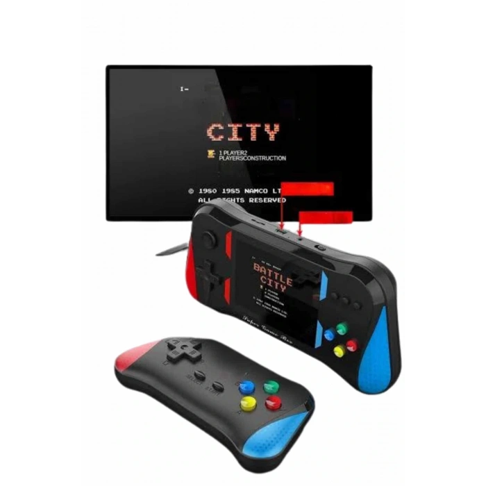 BFS 3.5 İnç 500 Klasik Retro Oyun Yüklü Kollu Oyun Konsolu