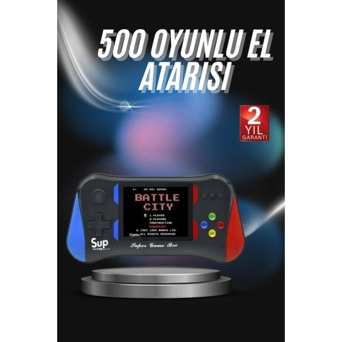 BFS 3.5 İnç 500ü 1 Arada Klasik Oyun Konsolu Nostalji Oyunlu Atari